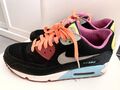 Nike Air Max 90 Woman Sneaker Gr.37,5 Schwarz / Neon Bunt RAR  Top Zustand 💕