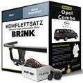 Anhängerkupplung BRINK starr für OPEL Combo +E-Satz Set NEU