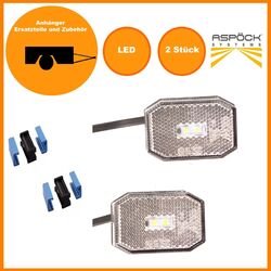 2x LED Aspöck Positionsleuchte - Umrissleuchte - Begrenzungsleuchte Flexipoint I