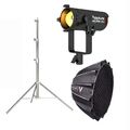 Aputure Light Storm 60X Bi-Color LED Videoleuchte + Light Dome III +2.8M Stand