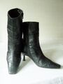 "BUFFALO" Gr.37 Stiefel/Stiefeletten/Boots/Heels/Stiefeletten Leder schwarz