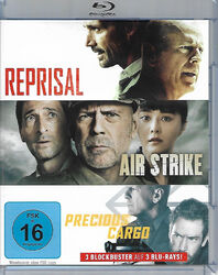 Air Strike, Reprisal, Precious Cargo, 3 Blockbuster mit Bruce Willis 3 bluray