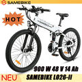 Samebike LO26-II 26 zoll E-MountainBike Elektrofahrrad 900W Cityräder dbis 100km