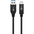 goobay USB-A St> USB C St        bk 0,5m  Verlängerung USB 3.1 Generation 2 - G