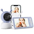 Babyphone mit Kamera 5 Zoll 1080P HD Video Babyphon WLAN Mobile App Steuerung