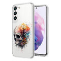 Handy Hülle für Samsung Galaxy A55 S24 A15 A35 A34 5G Ultra  Silikon Case Skull1