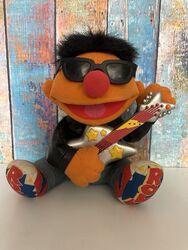 Rock'n Roll Ernie mit Gitarre + Lederjacke - Sesamstraße / Jim Henson TYCO 1998