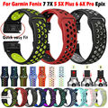 Für Garmin Fenix 3 HR 5 5X 6 6X Epix Pro 7 7X Solar Quick Fit Silikon Armband