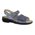 Finn Comfort Gomera, Damenschuhe, bequeme Sandale, Leder, Blau - Damenschuhe