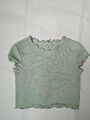 Only T-Shirt Crop Grün Mintgrün Gr. L