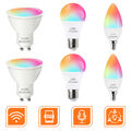 GU10 LED RGB CCT Birne WiFi Lampe dimmbar Smart Leuchtmittel Alexa Google Home