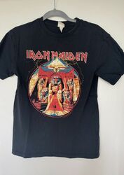 Iron Maiden Powerslave T-Shirt Size Größe XS Wie Neu Oversize Bandshirt