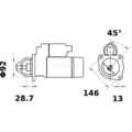 Starter MAHLE MS 267 Startanlage