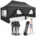 Pavillon 3x3/3x4,5m/3x6M Gartenpavillon Wasserdicht UV Pop Up Pavillion Faltbar