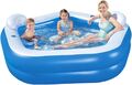 Bestway® Family Pool „Fun“ (213 x 206 x 69 cm) Planschbecken Kinder Garten