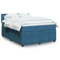 Boxspringbett Polsterbett Bett Schlafzimmerbett mit Matratze Samt vidaXL