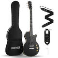 Donner DLP-124 Elektrische Gitarre E-Gitarre mit Gig Bag Humbucker H-H Pickups