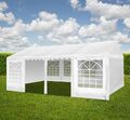 XXL 4x6 m PVC Bierzelt Zelt Pavillon Partyzelt Festzelt Garten Vereinszelt weiß