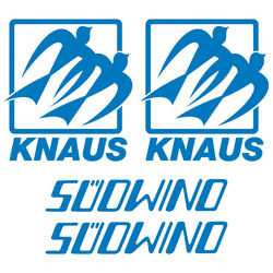 2 x Knaus SÜDWIND aufkleber sticker wohnmobil camper wohnwagen caravan