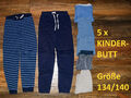 KINDERBUTT 2 x Jogginghose Trainingshose Hose + 5 x lange Unterhose 134 / 140