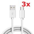 3x USB C Ladekabel 1m Kabel Datenkabel Schnellladekabel passend für Samsung NEU