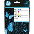 HP 903 Druckerpatrone 4er-Pack Original Schwarz, Cyan, Magenta, Gelb 6ZC73AE