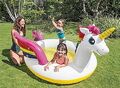 Einhorn Planschbecken Pool Unicorn 272 x193 + Wasser Sprüher Fontäne INTEX 57441