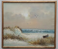 Ölgemälde Gemälde Oil Painting Meisterwerk Landschaft Natur Meer Möwen Ostsee