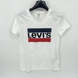 Levi's The Perfect Tee Maglietta, Sportswear Logo Weiß, XS Damen