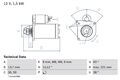 Anlasser Starter BOSCH 0 986 022 790 +117.63€ Pfand für TOYOTA AYGO DS CITROËN 1