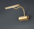 LED Wandleuchte in Messing matt Metall elegant Dimmer Modern Wohnzimmerlampe