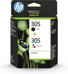 HP 305 (6ZD17AE) Original Druckerpatrone,1xSchwarz,1xFarbe für HP DeskJet