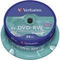 Verbatim 43639 DVD-RW Rohling 4.7 GB 25 St. Spindel Wiederbeschreibbar