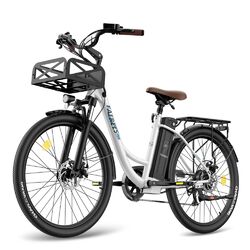 Elektrofahrrad E-Bike 26 Zoll Damen/Mann E Fahrrad 250W 20.3AH Citybike 7-Gänge