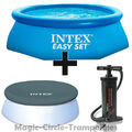 Intex Easy Set Quick Up Pool Planschbecken 305 x 76 mit abdeckplane + Handpumpe