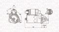 MAGNETI MARELLI ANLASSER STARTER 1,1kW passend für AUDI A4 SEAT EXEO SKODA