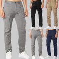 Herren Chino Hose Stoffhose Slim Fit Casual Trousers Cargohose Jogginghose Basic