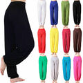 Dame Yoga Harem Hose Yogahose Freizeit Hippie Baggy Weites Bein Sommer Hose Neuく