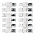 Netzwerkstecker 12x CAT6A RJ45 Netzwerk Stecker werkzeuglos CAT7 CAT6 CAT5 Kabel