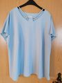 Schönes BEXLEYS /ADLER/ Damen Top-Bluse GR 50-52-HELLBLAU-WIE NEU--