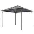 3x3m 3x4m Gartenpavillon mit Dach Aluminium  Pavillon Partyzelt Gartenzelt BBQ