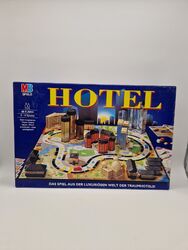 HOTEL Brettspiel blaue Ausgabe von MB Spiele ohne Laternen Familienspiel