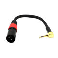 3 Poliger XLR Stecker auf 3,5 Mm 1/8 "TRS Stereo Minibuchse AUX Kabel Audiokabel