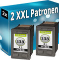 2x TINTE PATRONEN für HP 338 XL OfficeJet 6205 6210 7210 7310 7410 H470 K7100