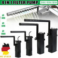 4 in1 Aquarium Pumpe Filterpumpe Einstellbarer Aquarium innenfilter 300-1000L/H