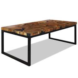 Couchtisch Teak Harz 110 x 60 x 40 cm