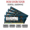 32GB 16GB 8GB PC3L-12800S DDR3L 1600MHz 1.35V Laptop Arbeitsspeicher Elpida DE