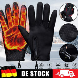 Handschuhe Herren Damen Fahrradhandschuhe Touchscreen Thermo Wasserdicht NEU