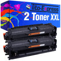 2 Toner XXL Black PlatinumSerie für HP Color Laserjet CP 4520 DN CP 4520 N CE260