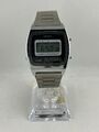 Retro NOS Herrenarmbanduhr LCD-Uhr Citizen Alarm Chrono Quartz, funktioniert